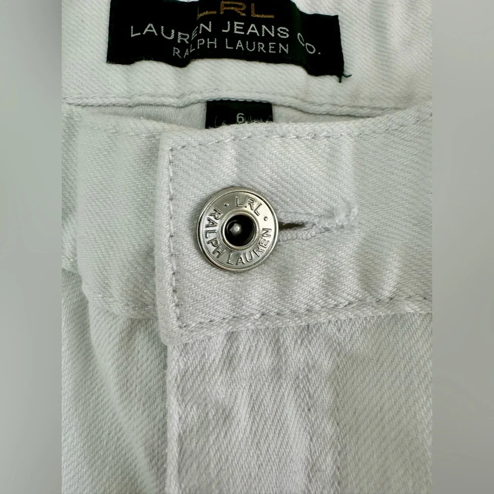 Lauren Jeans CO Ralph Lauren Women's Crop Jeans White SZ- 6